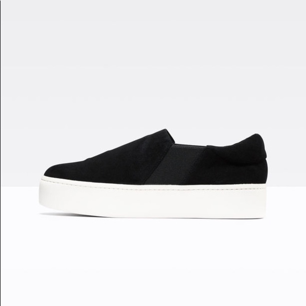 Vince Warren Suede Sneaker - Platform Sole, Sz 7